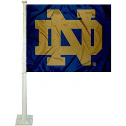 Notre Dame Fighting Irish NCAA Double Sided Car Flag
